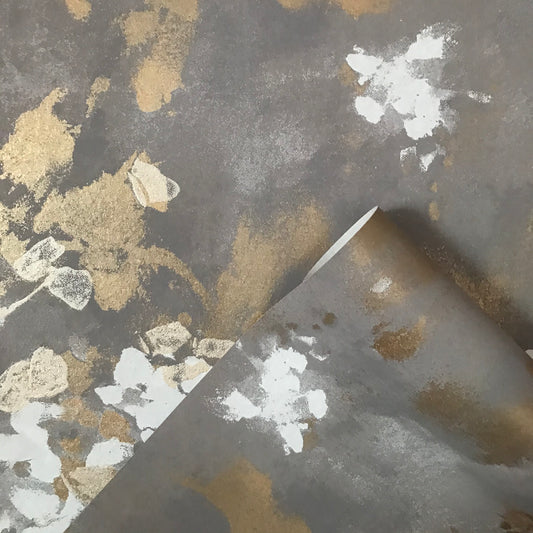 Floral Abstract (Grey Gold) - SORLHD207