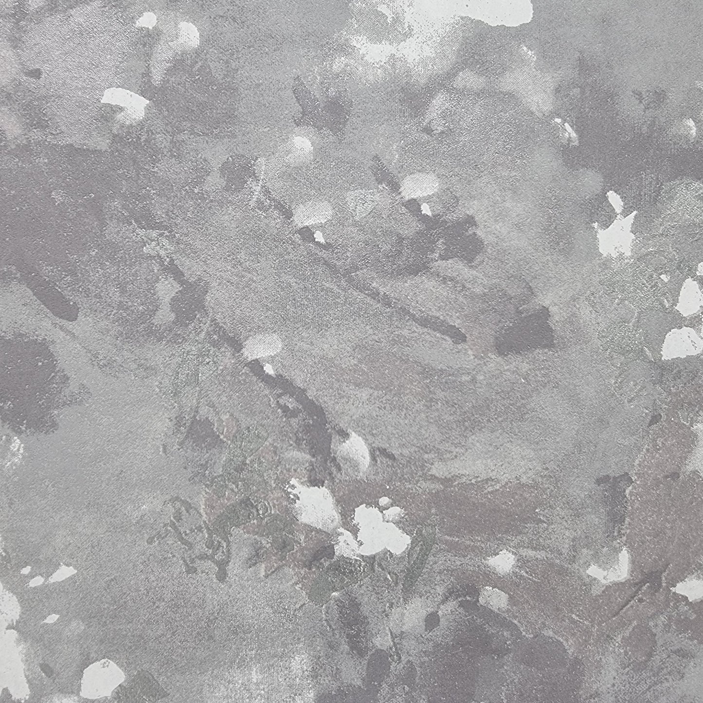 Floral Abstract (Ash Grey-Silver) - SORLHD203