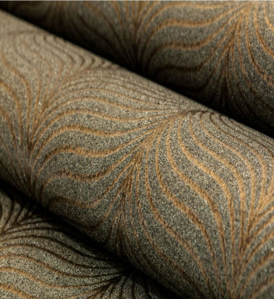 Fine Mica Leaf (Bronze-Charcoal) - F107