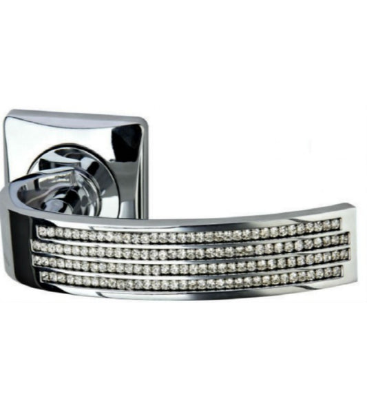 Diamante Curve Door Handle