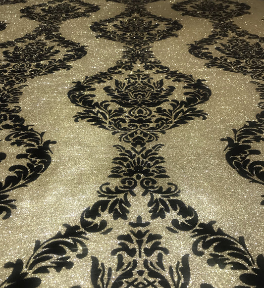 Glitter Flock (Gold Glitter - Black Velvet Flock) - PP21