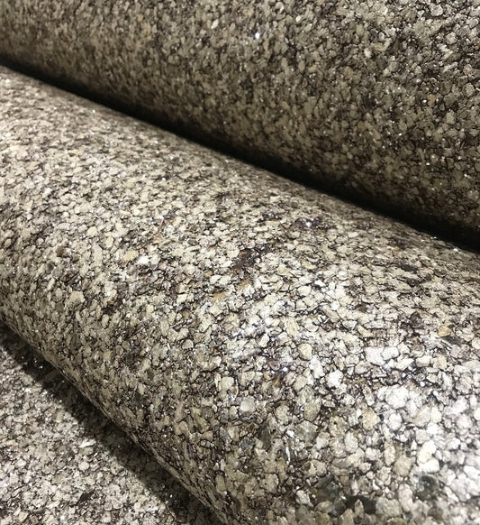 Mica High Gloss Pebble Wallpaper - (Taupe/Cotton Cream Pebble) - MLG12