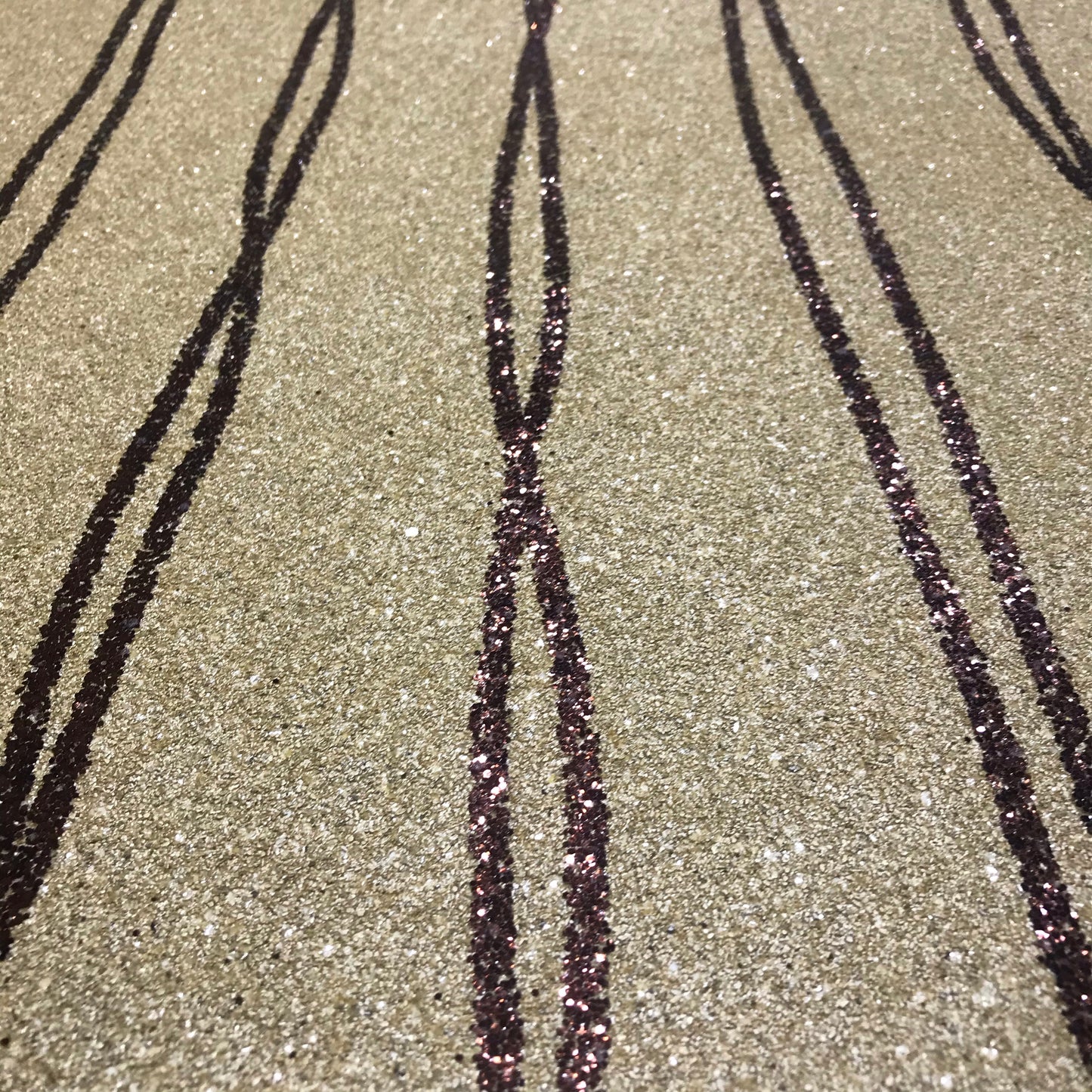 Mica Curve Glitter Wallpaper (Sandy Gold With Bronze Glitter) - MSC64