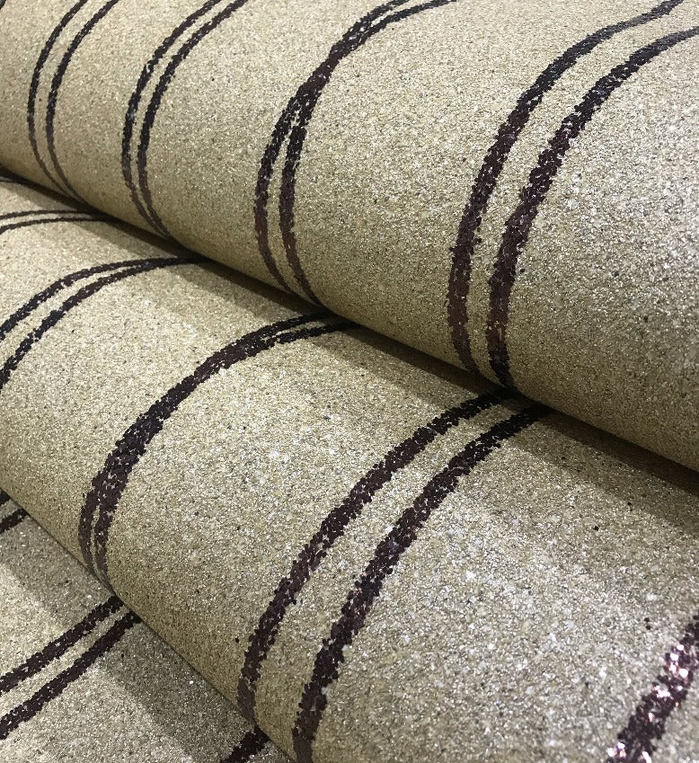 Mica Curve Glitter Wallpaper (Sandy Gold With Bronze Glitter) - MSC64