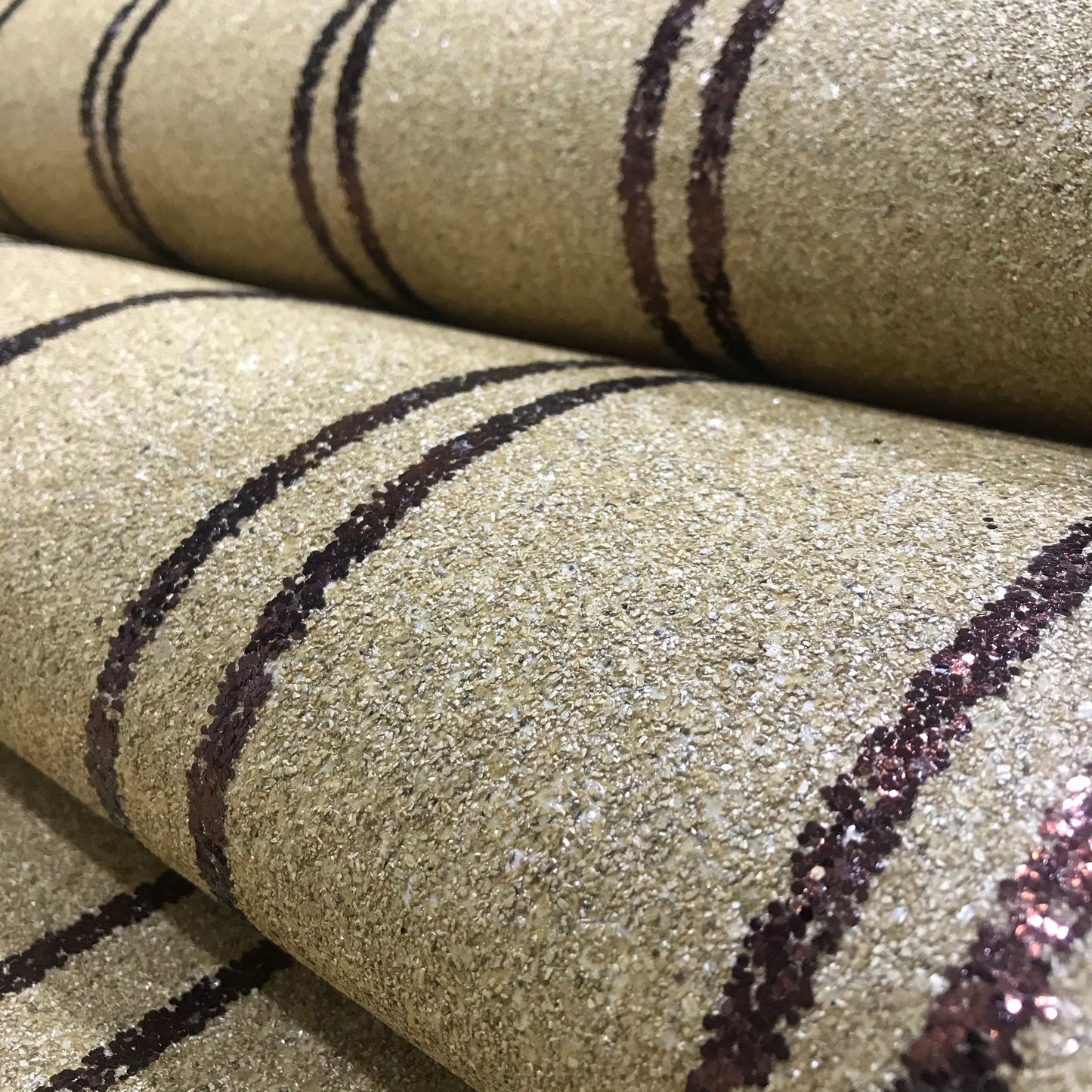 Mica Curve Glitter Wallpaper (Sandy Gold With Bronze Glitter) - MSC64