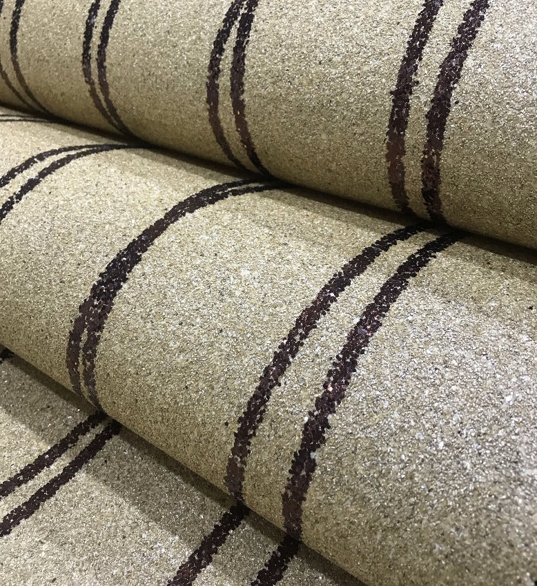 Mica Curve Glitter Wallpaper (Sandy Gold With Bronze Glitter) - MSC64