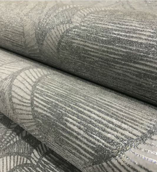 Glass Bead Floral (Pewter) - GB106