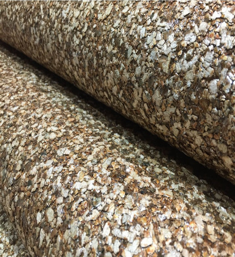 Mica High Gloss Pebble Wallpaper - Tan (Bronze/Gold Pebble) - ML53