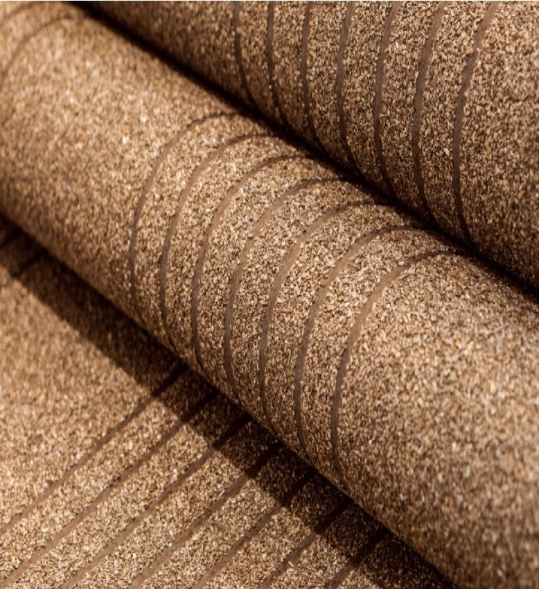 Mica MS Stripe Wallpaper (Matt Brown) - MSS54