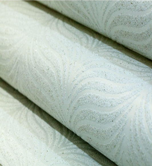 Fine Mica Leaf (White) - F110