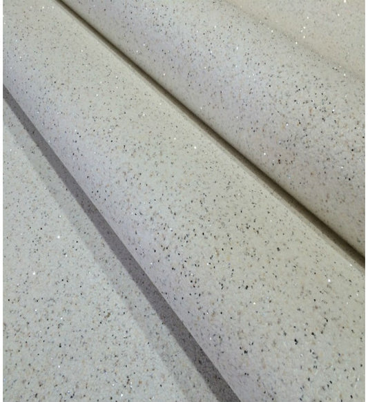 Mica Glitter Wallpaper (White With Silver Glitter) - MS13