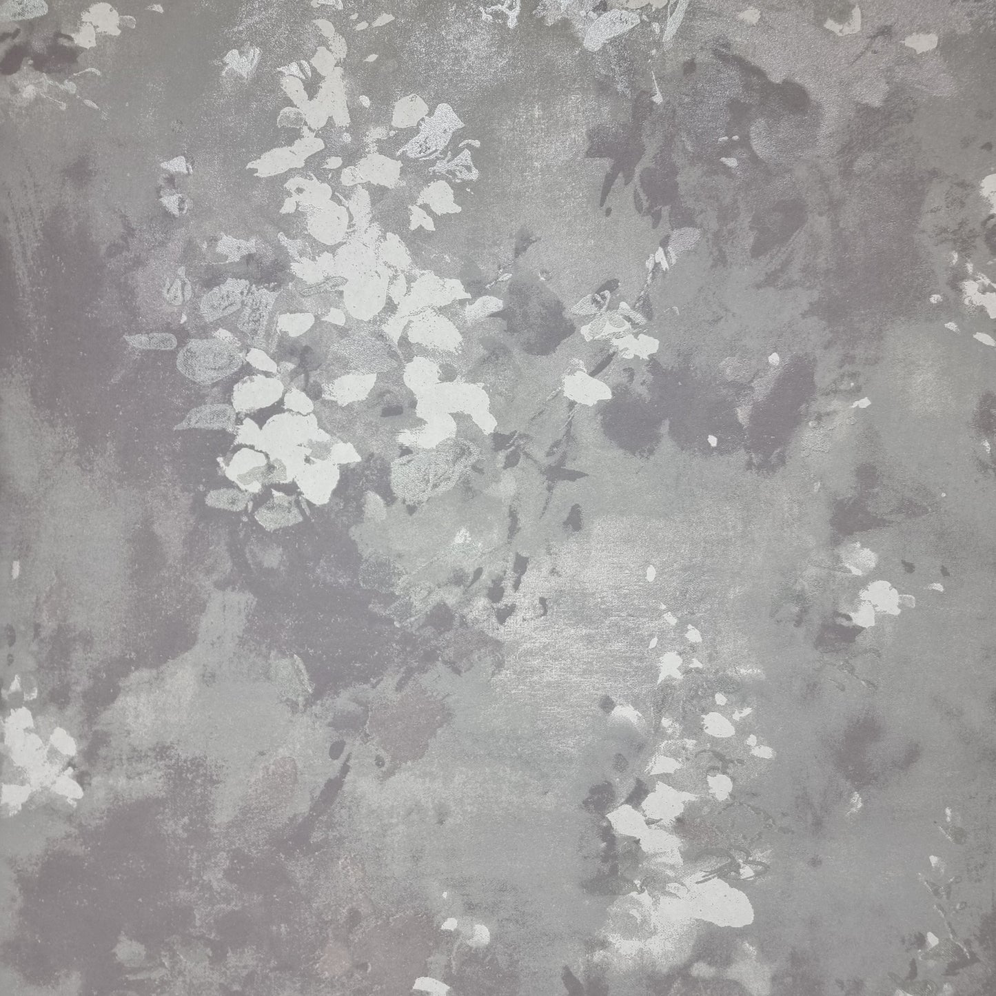 Floral Abstract (Ash Grey-Silver) - SORLHD203