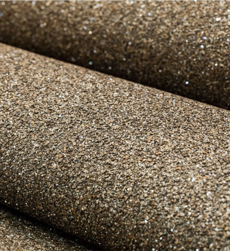 Mica Glitter Wallpaper (Bronze With Silver Glitter) - MS53